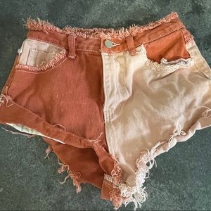 Womens XS Shein colored jean shorts